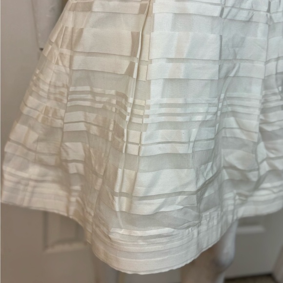 Lilly Pulitzer Resort White Wrapping Stripe Silk Organza Blossom Dress Size 6 - Picture 7 of 16